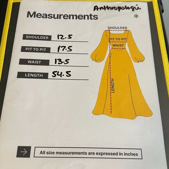 Anthropologie The Somerset Maxi Dress Sz. Small 100% Cotton NWT Black Floral - Picture 10 of 10